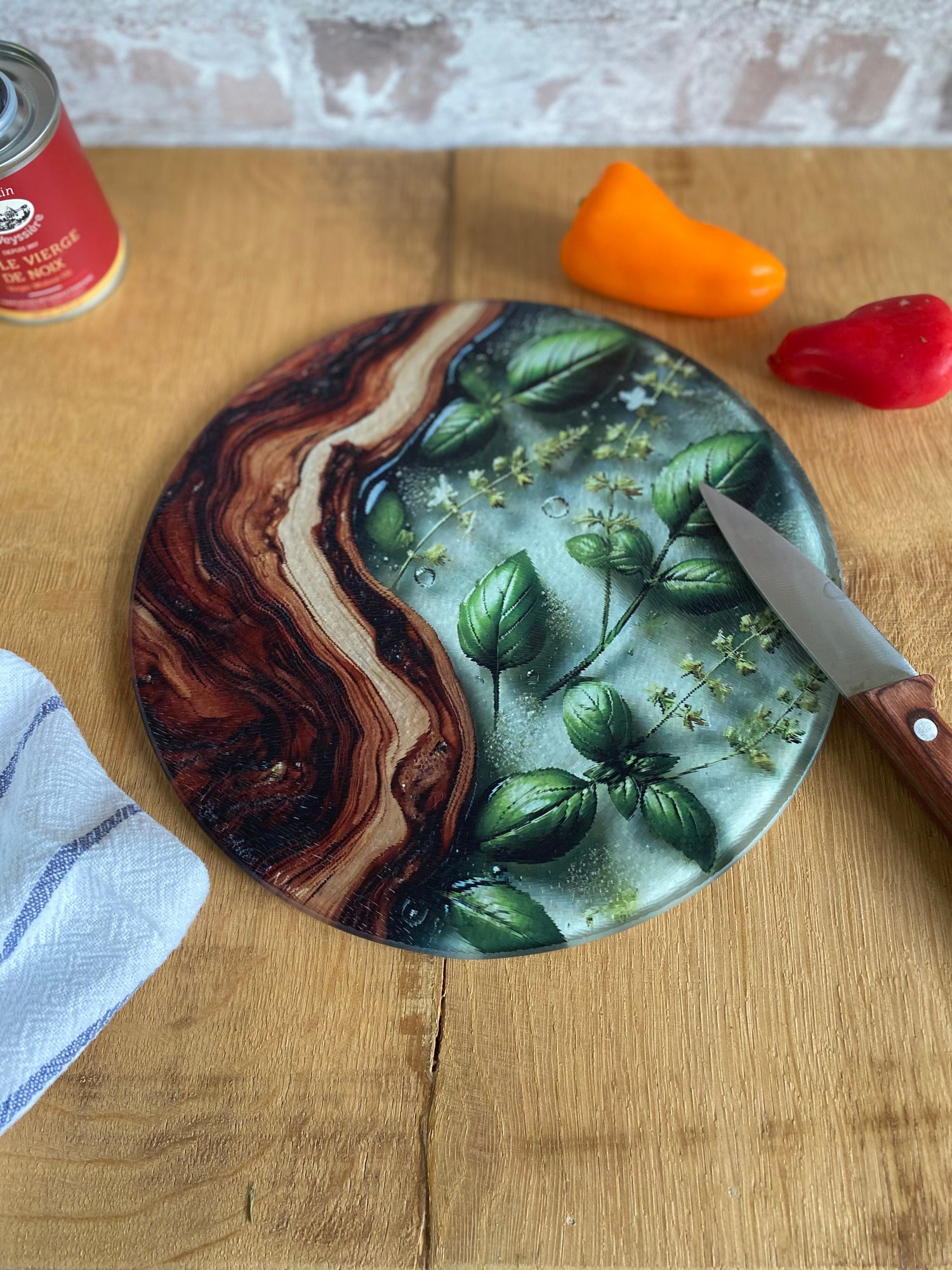 Planche à découper en verre