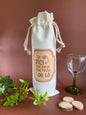 Sac à bouteille de vin "Le vin d'ici..."